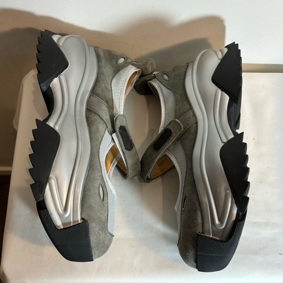 KIND TIPS Sz 40 Mary Jane Mesh And Faux Suede Super Chunky Shoes NEW WITH TAG - Picture 7 of 12